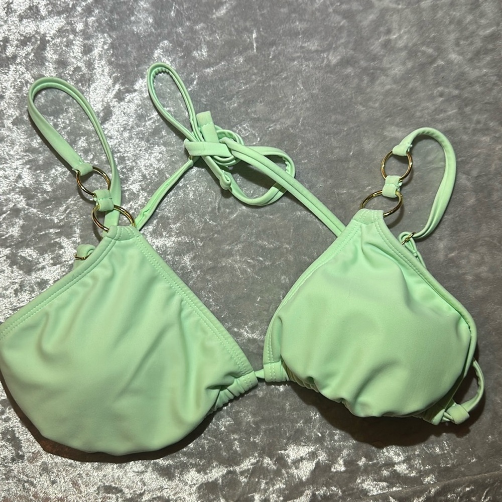 Wild Fable Size S Swim Top Teal Green